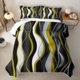 thumbnail image 1 of Erosebridal Modern Wave Stripe Twin Quilt Set,Geometric Line Art Twin Coverlet Set For Girls,2 Pieces, 1 of 7