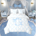 thumbnail image 1 of Erosebridal Monogrammed Bow Tie Bed in a Bag Full size,Dreamy Princess Bed Set,Letter Bedroom Decor,Reversible,Breathable,7-Piece, 1 of 5
