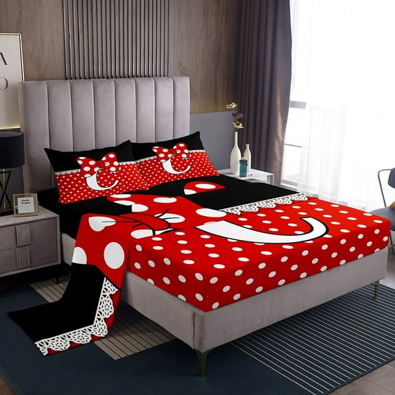 Erosebridal Monogrammed C Twin Sheet Sets, Princess Bowknot Bedding Twin Size, Princess Style Decor 3pcs