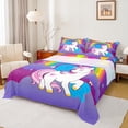 thumbnail image 1 of Erosebridal Monogrammed R Bed Sheets Set Twin Size, Dreamy Unicorn Twin Sheet Sets, Initial A to Z Letter Bedding Twin Size, Ultra Soft Room Decoration, 3pcs, 1 of 7