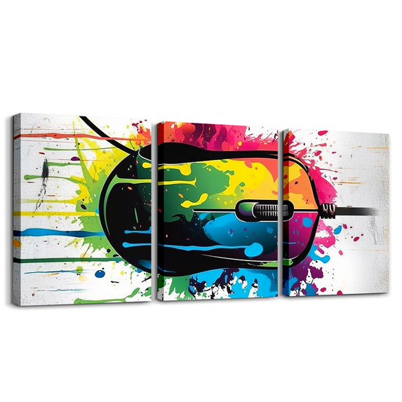 Erosebridal Mouse Bathroom Wall Art 12" x 16" 3 Piece Game Controller Canvas Wall Art for Living Room Gaming Gifts Office Wall Decorations Artwork Posters Gaming Mouse Grunge Art Wall Painting