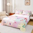 thumbnail image 1 of Erosebridal Music Musician Sheet Set Twin,Instrument Piano Bedding Sets Twin Size,Glitter Rainbow Twin Sheet Sets,Microfiber Bedroom Decor，3 Pieces, 1 of 8