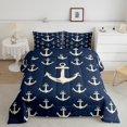 thumbnail image 1 of Erosebridal Ocean Anchor Comforter Sets Full Size, Vintage Nautical Comforters & Duvets, Sailboat Room Decor, Reversible, 1 of 7