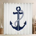 thumbnail image 1 of Erosebridal Ocean Anchor Curtains and Drapes (42Wx90L) For Teens,Nautical Theme 30%-50% Black Out Curtains,Sea Room Decorative, 1 of 6