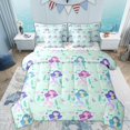 thumbnail image 1 of Erosebridal Ocean Mermaid Girls Bedding Comforter Set 7 Pieces, Cute Princess Full Bedding Set, 1 of 7