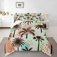 thumbnail image 1 of Erosebridal Ocean Sea Beach Comforter Sets King Size,Coconut Tree Comforters & Duvets,Colorful Patchwork Bedding King Comforter Set,Ultra Soft Room Decorative Reversible,3-Piece, 1 of 7