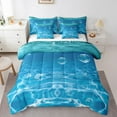 thumbnail image 1 of Erosebridal Ocean Water Bedding Queen Size, Summer Swimming Pool Bedding Sets Queen Size, Blue Deocr, 7pcs, 1 of 5