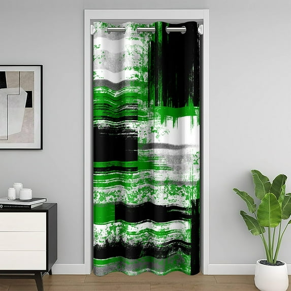 Erosebridal Oil Painting Door Curtain Panel 80"x42",Abstract Artwork Room Divider Curtain,Gradient Ombre Door Curtain For Doorways 80"x42",Watercolor Room Decoration