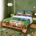 thumbnail image 1 of Erosebridal Outdoor Adventure Bed Sheets,Happy Camping King Sheets For Travel Trailers 4 Pieces, 1 of 6