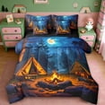 thumbnail image 1 of Erosebridal Outdoor Camping 7pcs Bedding Comforter Set,Rustic Farmhouse Style Queen Bedding Sets For Boys Kids,Reversible, 1 of 7