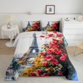 thumbnail image 1 of Erosebridal Paris Decor Comforter Set Toddler Girly French Eiffel Tower Bedding Sets Women 2 Pieces, 1 of 7