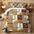 thumbnail image 1 of Erosebridal Patchwork Floral Twin Quilt Set 2 Pieces,Fall Harvest Twin Coverlet Set,Plaid,1 Bedspread and 1 Pillowcase, 1 of 7