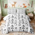 thumbnail image 1 of Erosebridal Penguin Bed Spread Queen for Boys Girls, Baby Penguins Queen Coverlet Set, 3-Piece 1 Quilt and 2 Pillowcases, 1 of 7