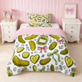 thumbnail image 1 of Erosebridal Pickle Twin Comforter Sets for Girls, Pickle Twin Comforters, Pink Reversible 2 Pieces 1 Comforter and 1 Pillowcase, 1 of 6