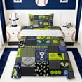 thumbnail image 1 of Erosebridal Pickleball Sport Theme Kids Twin Sheet Sets,Ball Games Trophy Bedding For Boys 3pcs, 1 of 6