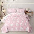 thumbnail image 1 of Erosebridal Pink Baseball Player Quilt King, Sport Theme King Coverlet Set for Girls, 3 Pieces, 1 of 7
