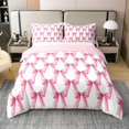 thumbnail image 1 of Erosebridal Pink Bowknot 100% Cotton Duvet Cover Full Teens Adult,Oil Painting Bow Bedding Set,Fantasy Princess Quilt Cover(No Comforter), 1 of 5