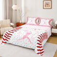 thumbnail image 1 of Erosebridal Pink Dripping Baseball Stitch & Batter Silhouette Graphic Queen Sheet Sets 4 Pieces, Sport Graphic Bed Set for Girls Kids,Breathable Home Decor, 1 of 5