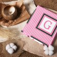 Monogram G Erosebridal Pink Frame Letter G 100% Cotton Fabric by the Yard 2 Yards ...