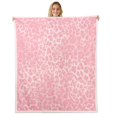 thumbnail image 1 of Erosebridal Pink Leopard Print Throw Blanket for Couch, Cheetah Plush Blanket, Wildlife Animal Fleece Blanket, Flannel Blanket Bedroom Decoration, 50x60, 1 of 7
