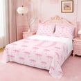 thumbnail image 1 of Erosebridal Pink Letter D Personalized Initial Bed Sheets For Girls,Dreamy Princess Bow Tie King Sheets 4pcs, 1 of 6