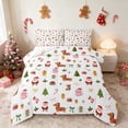 thumbnail image 1 of Manfei Pink Queen Comforter Set Holiday Comforter Sets Queen, Black Gold 3 Pieces 1 Comforter and 2 Pillowcases, Xmas Reversible, 1 of 6