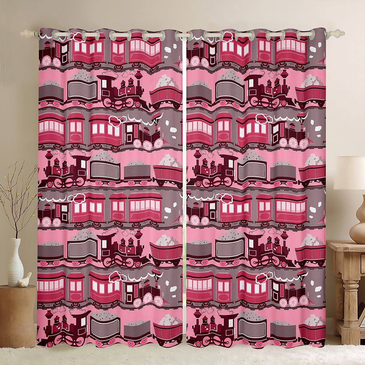 2 Panels,42"X63" Rock Music Curtains,Modern Pop Musical Instrument Darkening Curtains,Drum Kit Guitar Window Curtains Drapes,Abstract Tie Dye Hippie Window Treatments Room Decor
