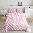 thumbnail image 1 of Erosebridal Pink Zebra Print Bedding Sets King with Comforter, Dreamy Animal Duvet Insert, Cartoon Decor, 3 Pieces, 1 of 7