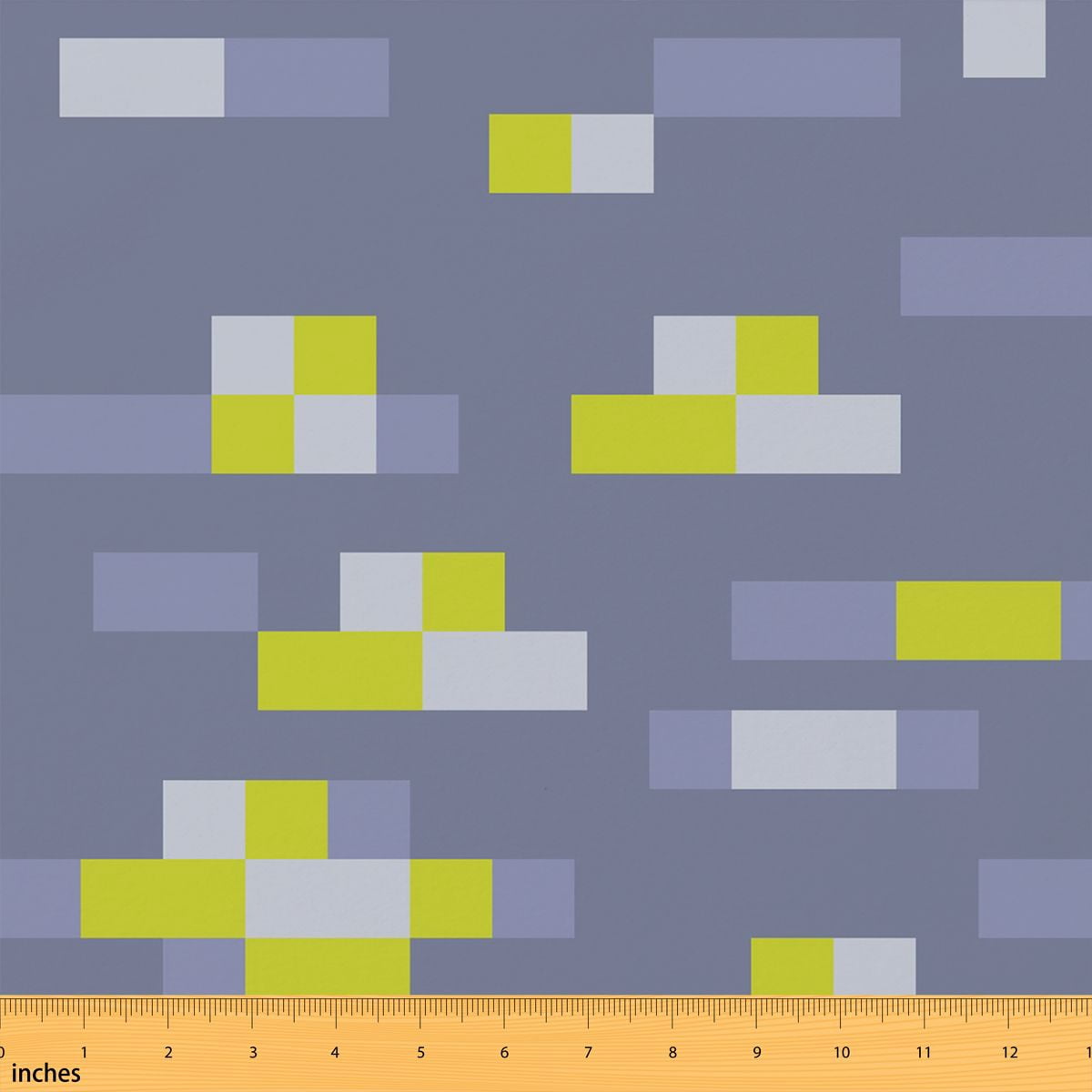 Erosebridal Pixel Block Fabric by the Yard 1 Yard for Boys Girls, 8 Bit ...