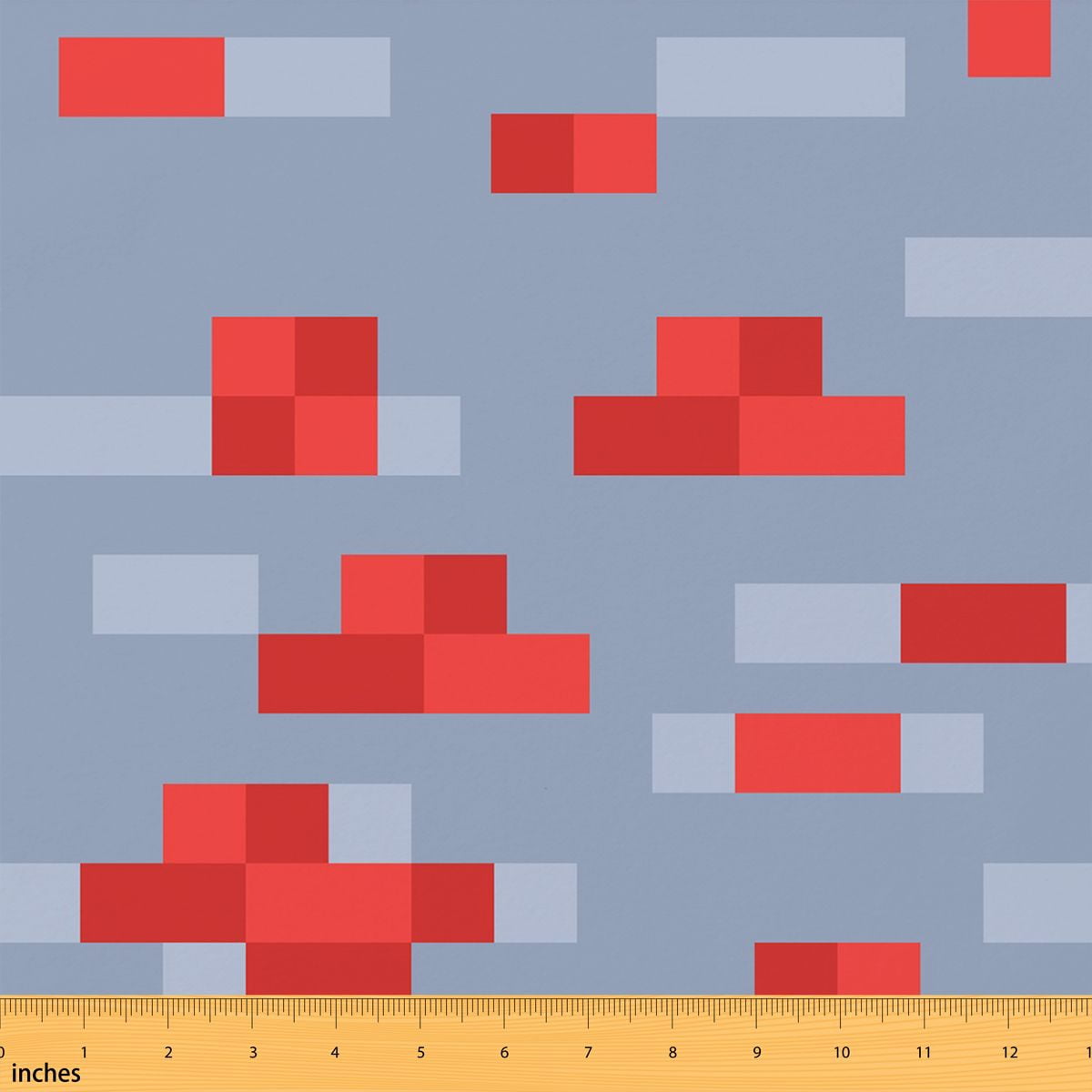 Erosebridal Pixel Block Fabric by the Yard 2 Yards for Girls Boys, 8 ...