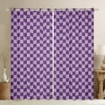 thumbnail image 1 of Erosebridal Plaid Checkered Curtains for Living Room, Farmhouse Gingham 30%-50% Blackout Curtains Set of 2 (42x63), Vintage Room decor, 1 of 6