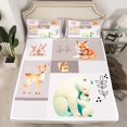 thumbnail image 1 of Erosebridal Polar bear Fitted Sheet Twin, Hunting Deer Fitted Sheet Set Twin, Rustic Farmhouse Decor, 2pcs,（No Top Sheet）, 1 of 6