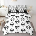 thumbnail image 1 of Erosebridal Princess Bowknot Bedding Sets Queen Size, Black Bow Comforter Sets with Sheets, Cartoon Decor, Reversible, 1 of 5
