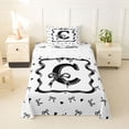 thumbnail image 1 of Erosebridal Princess Bowknot Girls Twin Sheet Sets, Monogrammed C Bedding, White Black, 3 Pieces, 1 of 5