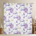 thumbnail image 1 of Erosebridal Princess Castle Curtains Pack of 2 (42Wx63L),Bowknot Balloon 30%-50% Black Out Curtains,Purple Butterfly Curtains for Living Room,Kawaii Bedroom Decoration, 1 of 6