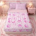 thumbnail image 1 of Erosebridal Princess Curly Bow Zipper Queen Comforter Set with Fitted Sheet and 2 Pillowcases,Sweet Crown Heart Dot Zipper Bedding Set,Light Pink,4 Pieces,Pink Reversible, 1 of 6