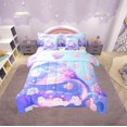 thumbnail image 1 of Erosebridal Princess Mermaid Bed in a Bag Twin size, Dreamy Flower Bed Set, Fish Tail Reversible Bedding Twin Size, Microfiber Room Decor, 7-Piece, 1 of 6