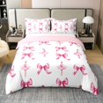 thumbnail image 1 of Erosebridal Princess Ribbon Bowknot 100% Cotton Duvet Cover Full Teens Adult,Ballet Bedding Set,Cute Kawaii Bow Quilt Cover(No Comforter), 1 of 5