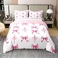 thumbnail image 1 of Erosebridal Princess Ribbon Bowknot 100% Cotton Duvet Cover Queen Teens Adult,Ballet Bedding Set,Cute Kawaii Bow Quilt Cover(No Comforter), 1 of 5