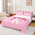 thumbnail image 1 of Erosebridal Princess Ribbon Bowknot Queen Sheet Sets,First Letter K Bed Set For Kids Girls 4-Piece, 1 of 6