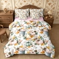 thumbnail image 1 of Erosebridal Pumpkin Bucket King Bedding 7pcs,Fall Harvest King Bed in a Bag,White Green Pink,Reversible, 1 of 6