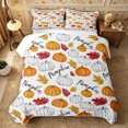thumbnail image 1 of Erosebridal Pumpkin Harvest Quilt King 3 Pieces,Happ Fall King Coverlet Set,Red White,1 Bedspread and 2 Pillowcases, 1 of 7