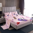thumbnail image 1 of Erosebridal Purple Guitar Sheet Set Twin,Music Melody Bedding Sets Twin Size,Butterfly Lips Twin Sheet Sets,Lightweight Bling Bedroom Decoration,3pcs, 1 of 7
