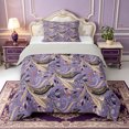 thumbnail image 1 of Erosebridal Purple Paisley Twin Comforter Sets,Daisy Maple Floral Bedding Set,2 Pieces,1 Comforter and 1 Pillowcase,Light Gray Reversible, 1 of 7