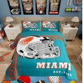 thumbnail image 1 of Erosebridal Purple Soccer Helmet Comforter Sets Twin Size, Football Game Comforters & Duvets, Sports Theme Decor, 2 Pieces, 1 of 8