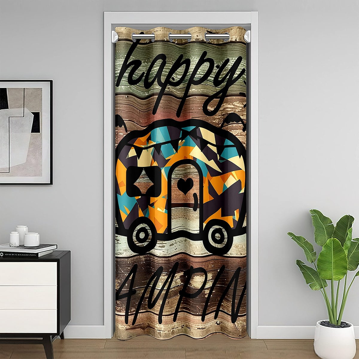 Erosebridal RV Car Door Curtain Panel 42x84, Rustic Farmhouse Room ...