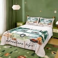 thumbnail image 1 of Erosebridal RV Trailers Camper Queen Sheet Sets,Rustic Happy Camping Bed Set For Boys Kids 4pcs, 1 of 6