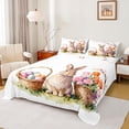 thumbnail image 1 of Erosebridal Rabbit Eggs Kid Bed Sheets, Spring Easter Flower King Sheets, 4-Piece, 1 of 5