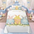 thumbnail image 1 of Erosebridal Rabbit Eggs Kids Twin Sheet Sets, Happy Easter Bedding, 3-Piece, 1 of 5