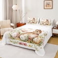 thumbnail image 1 of Erosebridal Rabbit Flower Kids Full Size Sheets, Spring Easter Bed Sheets, 4pcs, 1 of 5